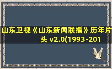 山东卫视《山东新闻联播》历年片头 v2.0(1993-2019)